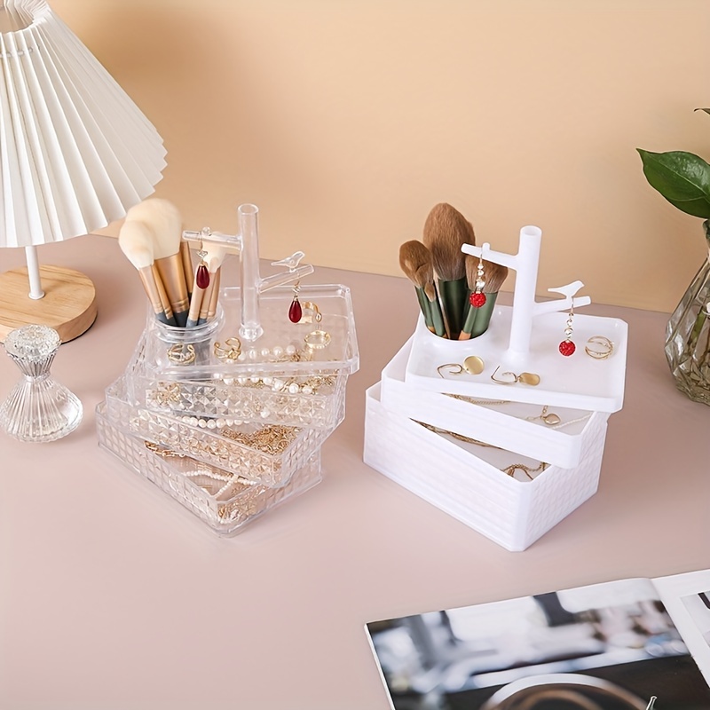 Desktop Cosmetics Jewelry Storage Box